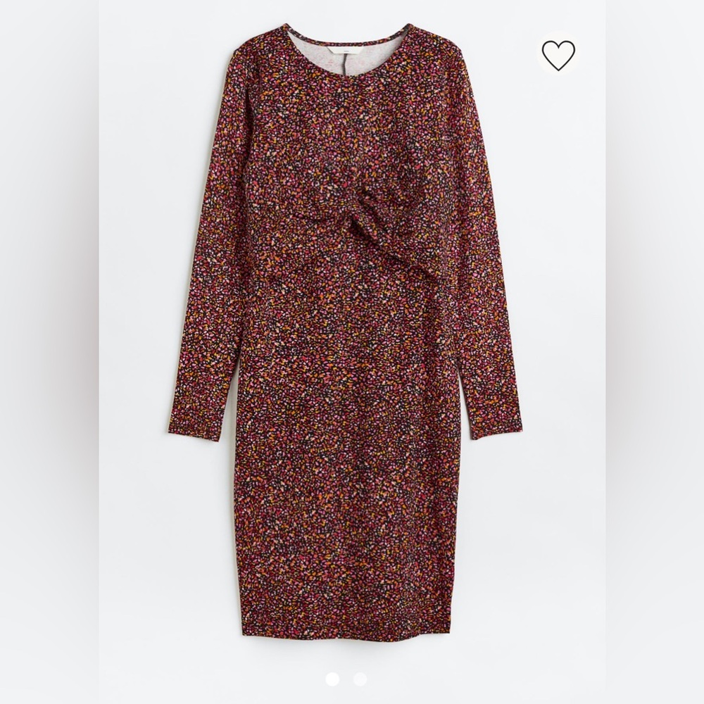 Knot detail nursing dress